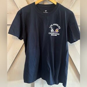 Fanatics Black Los Angeles Champions 2020 Tee